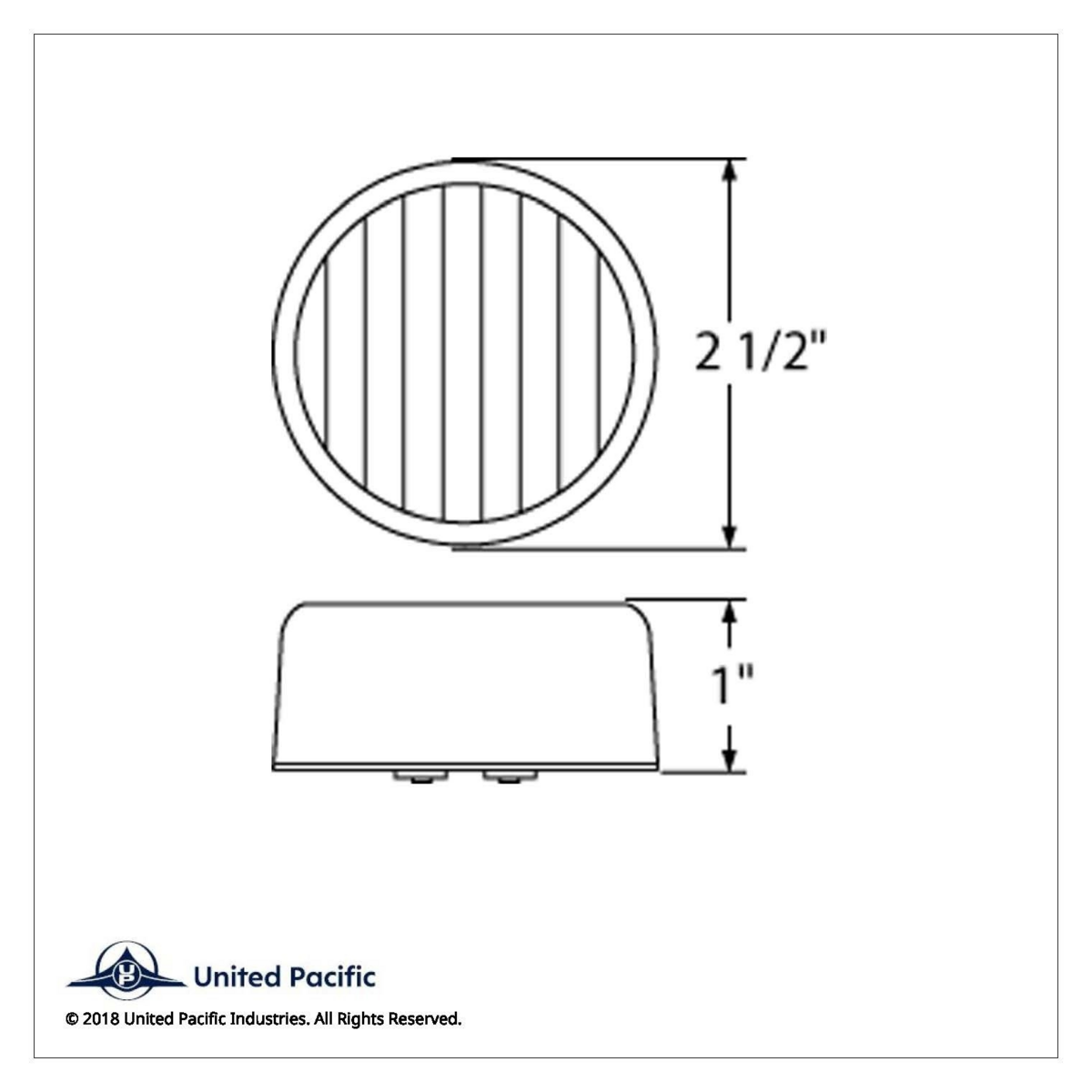 13 LED 2.5" Round Light (Clearance/Marker) - Amber LED/Amber Lens (Bulk) - Thumbnail 4