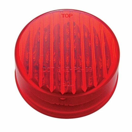 13 LED 2.5" Round Light (Clearance/Marker) - Red LED/Red Lens (Bulk) - Thumbnail 2