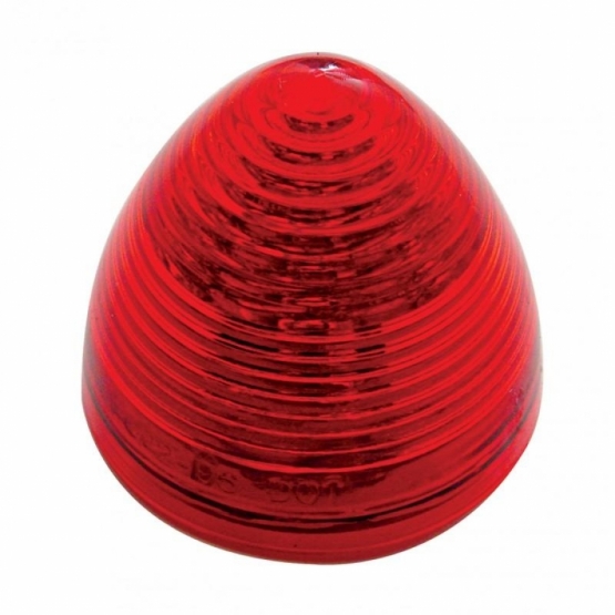 13 LED 2.5" Round Beehive Light (Clearance/Marker) - Red LED/Red Lens - Thumbnail 2