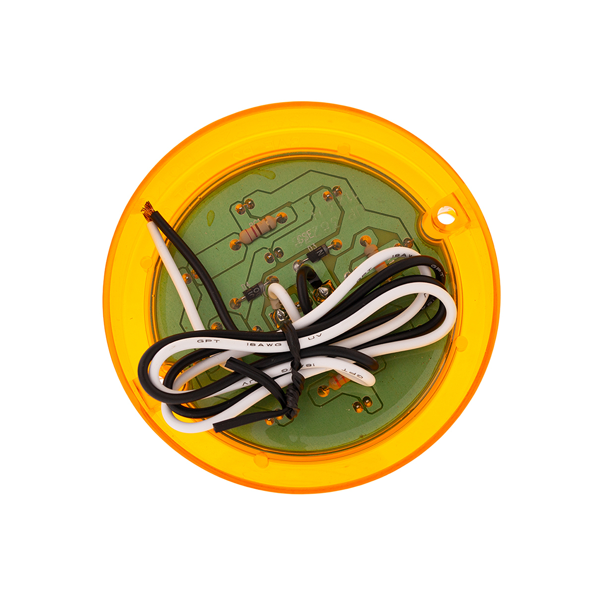 13 LED Beehive Truck-Lite Style Cab Light - Amber LED/Amber Lens - Thumbnail 7