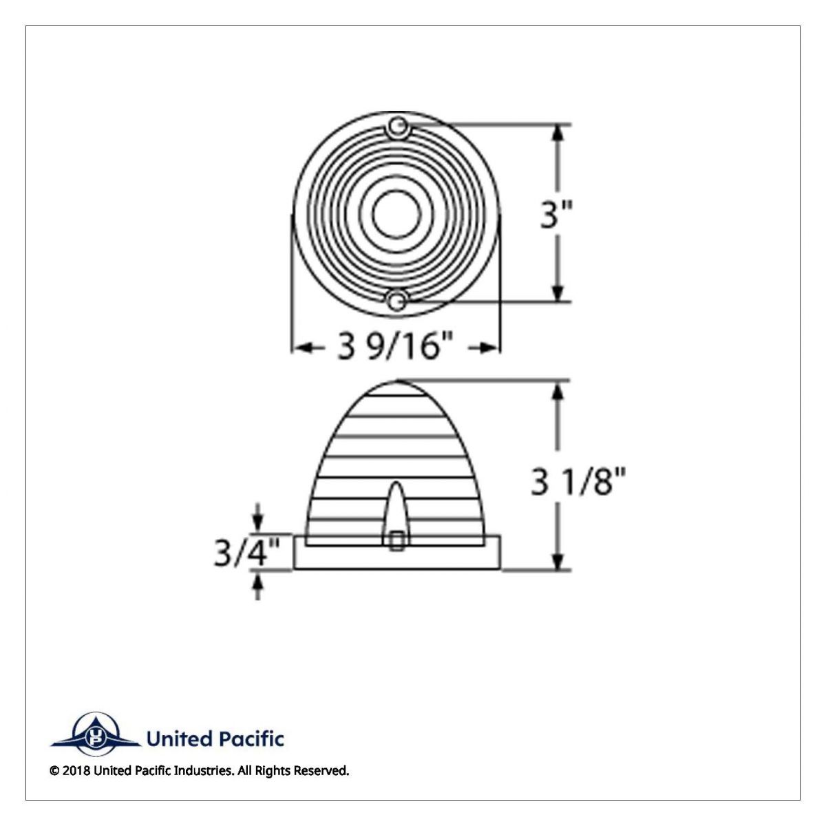 13 LED Beehive Truck-Lite Style Cab Light - Amber LED/Amber Lens (Bulk) - Thumbnail 4