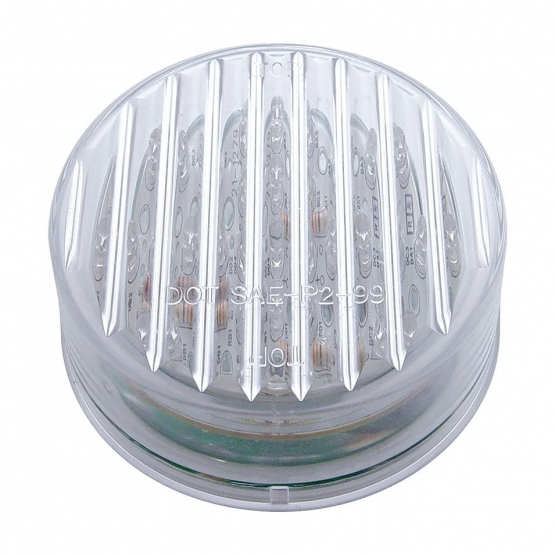 13 LED 2.5" Round Light (Clearance/Marker) - Amber LED/Clear Lens - Thumbnail 3
