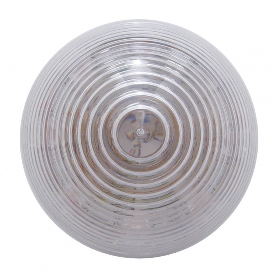 9 LED 2" Round Beehive Light (Clearance/Marker) - Amber LED/Clear Lens - Thumbnail 2
