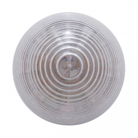 9 LED 2" Round Beehive Light (Clearance/Marker) - Red LED/Clear Lens