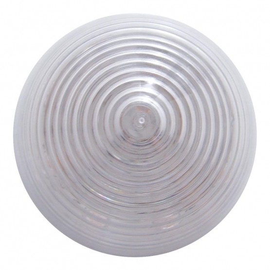 13 LED 2.5" Round Beehive Light (Clearance/Marker) - Red LED/Clear Lens - Thumbnail 3