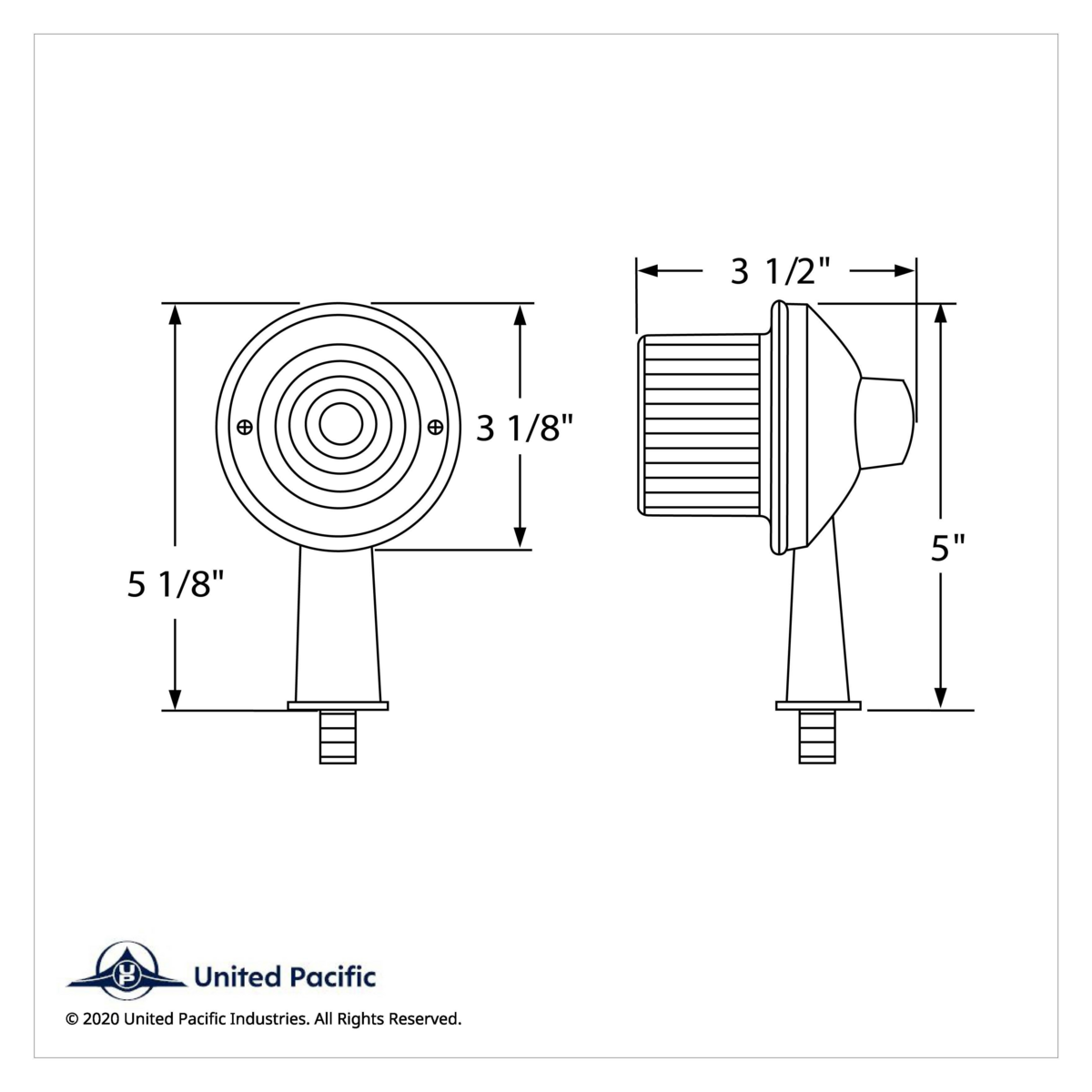 13 LED 2-1/8" Arm Honda Light Kit - Amber LED/Clear Lens - Thumbnail 3
