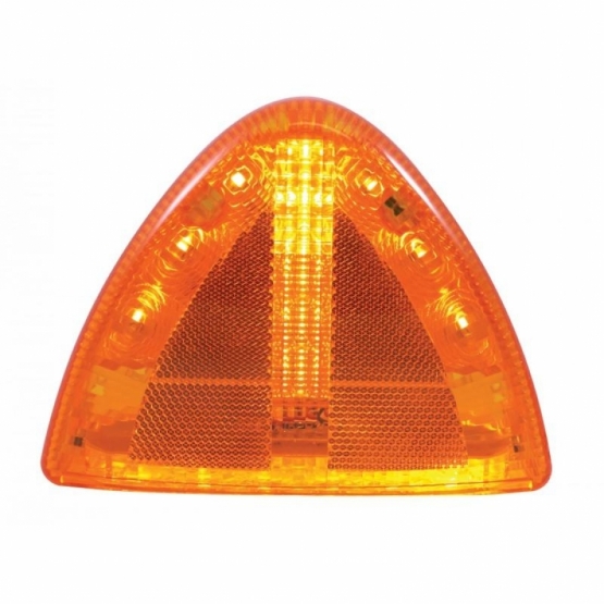 30 LED Low Profile Turn Signal Light For 1987-2007 Peterbilt 379/378/357 - Amber LED/Amber Lens - Thumbnail 2