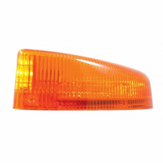 30 LED Low Profile Turn Signal Light For 1987-2007 Peterbilt 379/378/357 - Amber LED/Amber Lens - Thumbnail 4