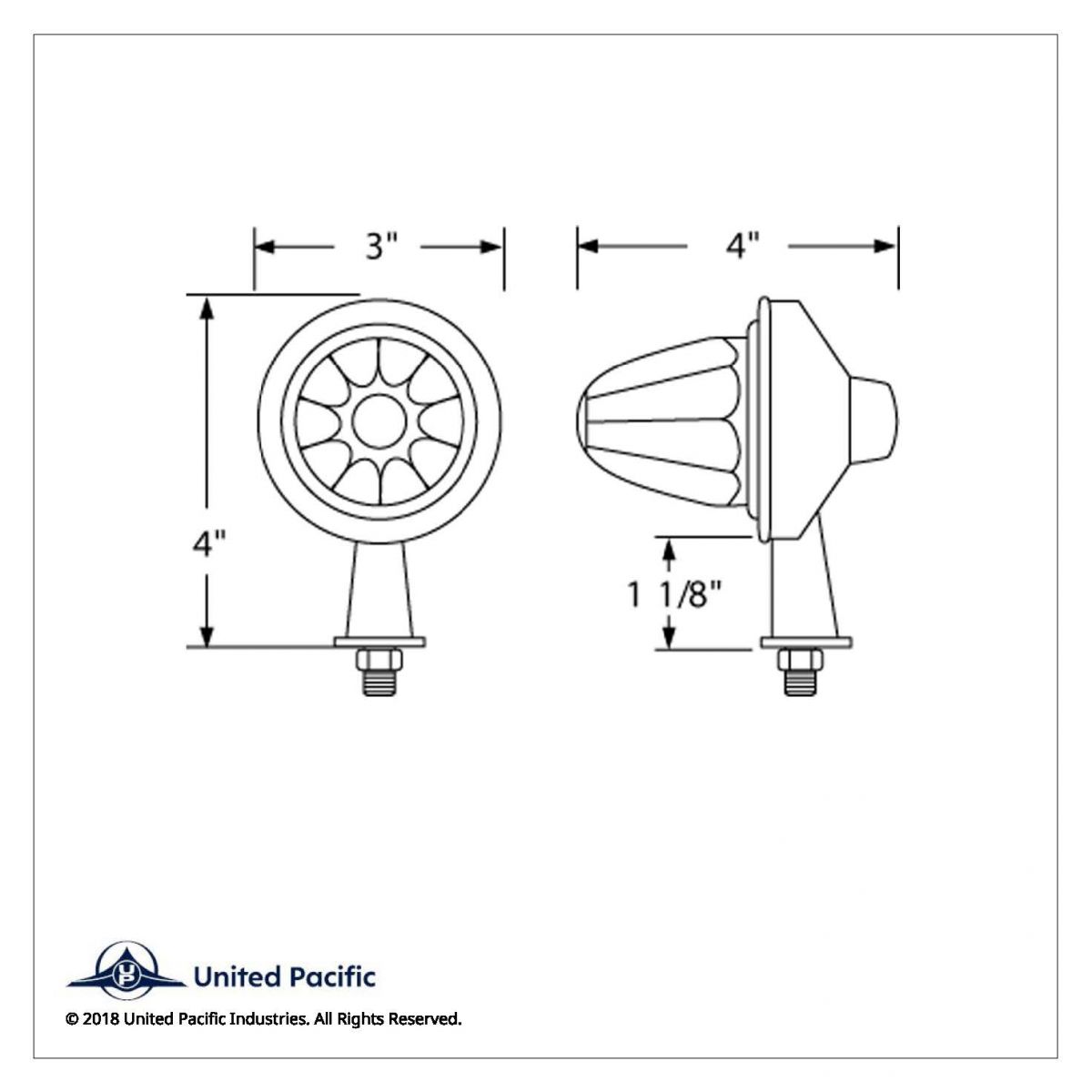11 LED 1-1/8" Arm Watermelon Honda Light Kit - Amber LED/Amber Lens - Thumbnail 4
