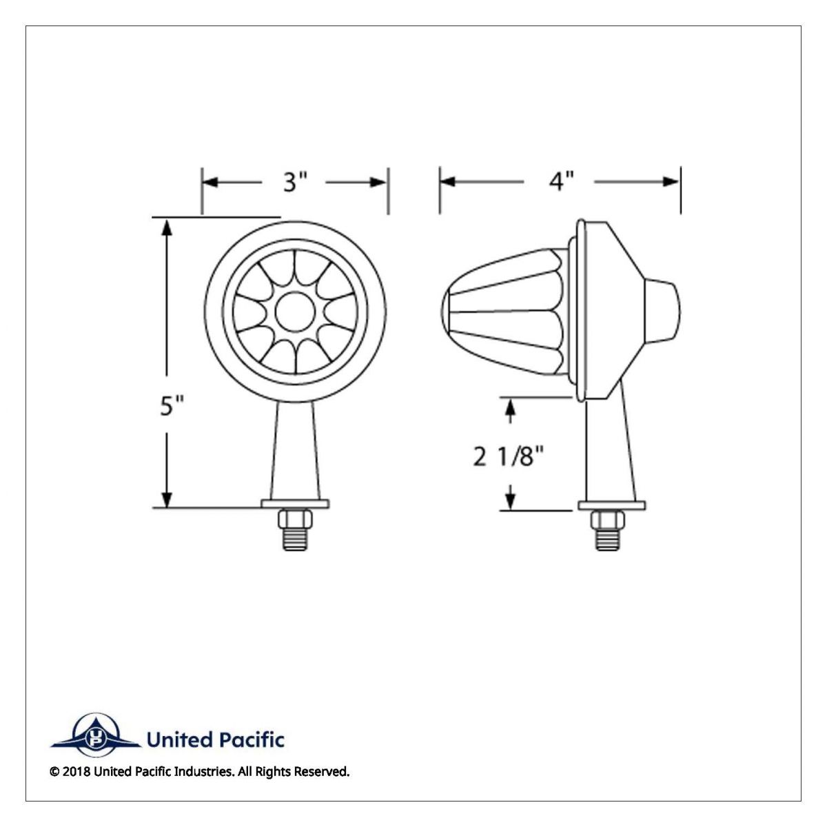 11 LED 2-1/8" Arm Watermelon Honda Light Kit - Amber LED/Amber Lens - Thumbnail 4