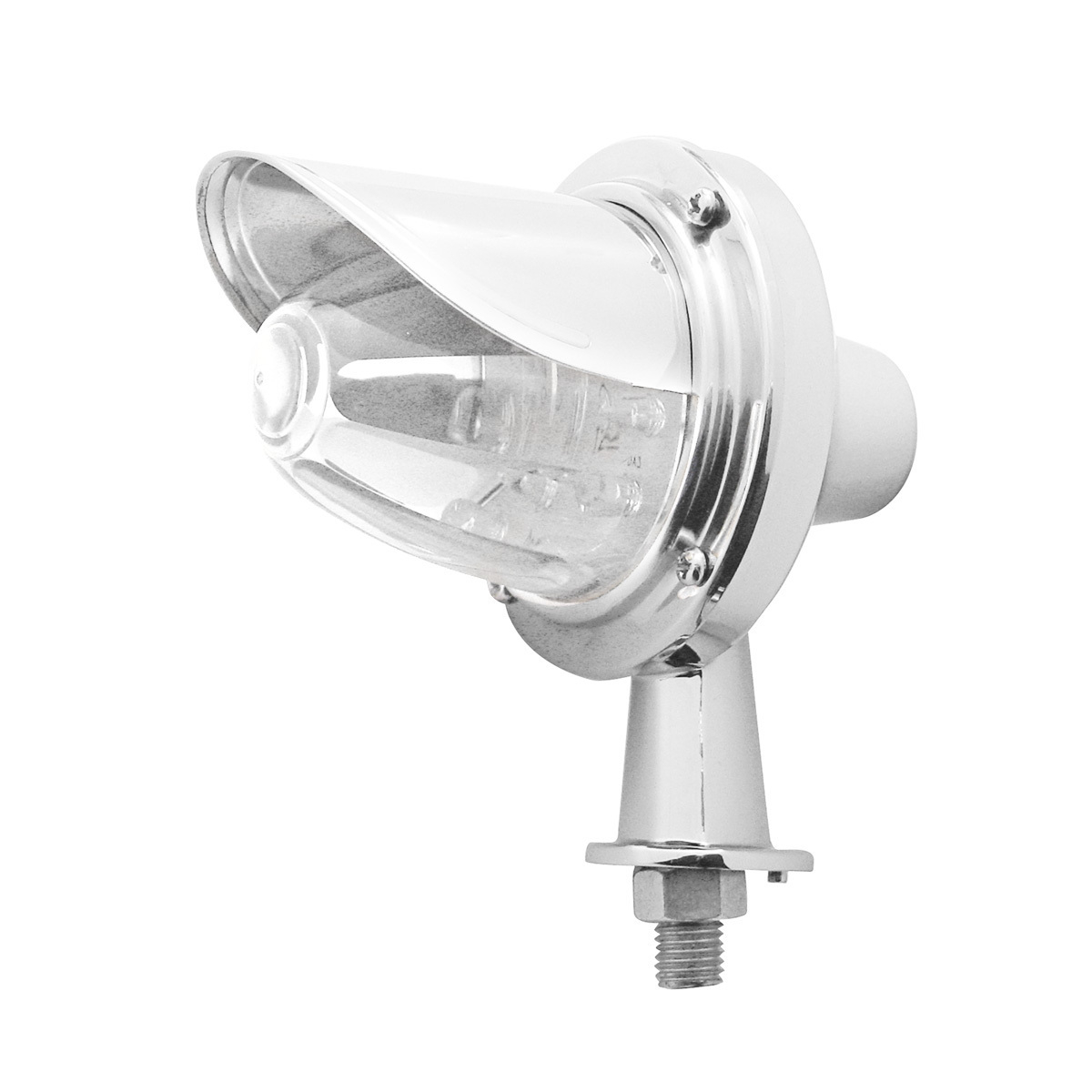 11 LED 1-1/8" Arm Watermelon Honda Light Kit With Visor - Amber LED/Clear Lens - Thumbnail 5