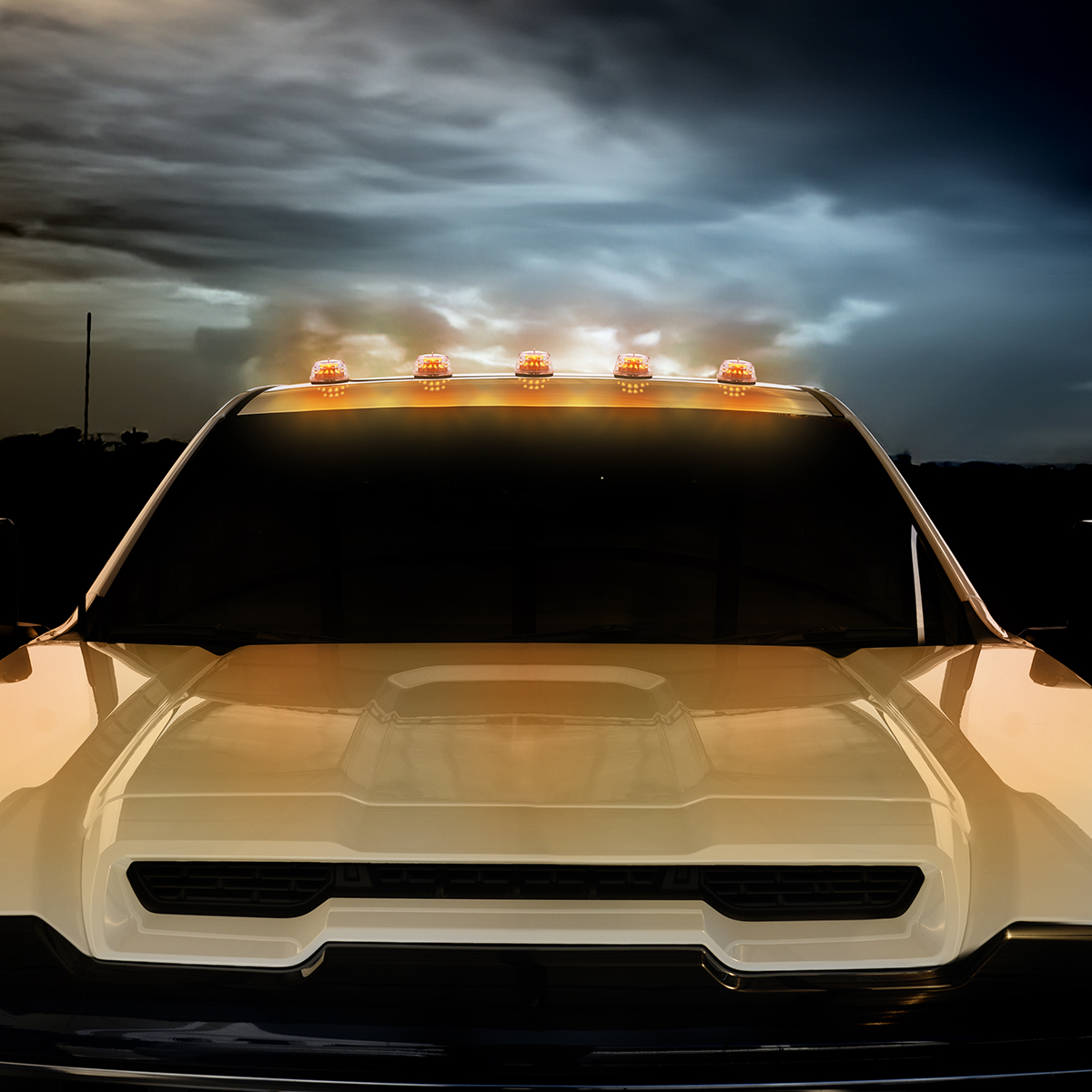 15 LED Pick-Up/SUV Cab Light - Amber LED/Clear Lens - Thumbnail 15