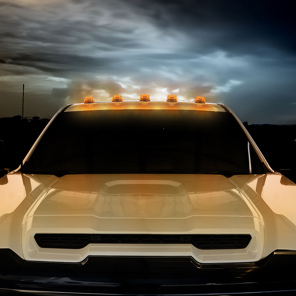 15 LED Pick-Up/SUV Cab Light - Amber LED/Amber Lens - Thumbnail 15