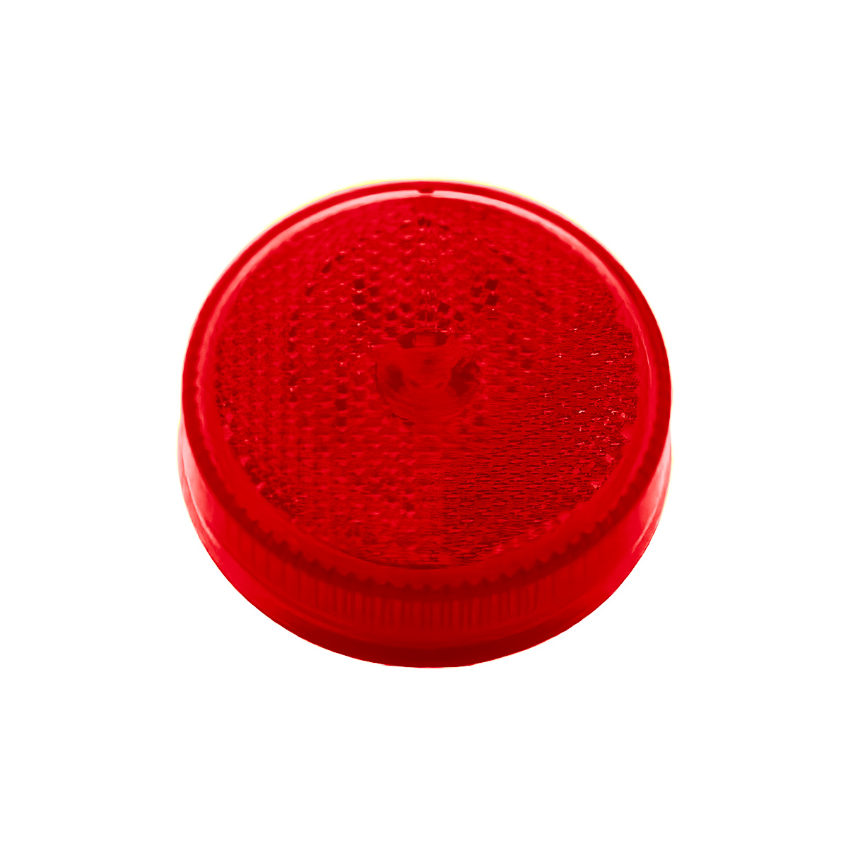 8 LED 2.5" Round Reflectorize Light (Clearance/Marker) - Red LED/Red Lens (Bulk) - Thumbnail 2