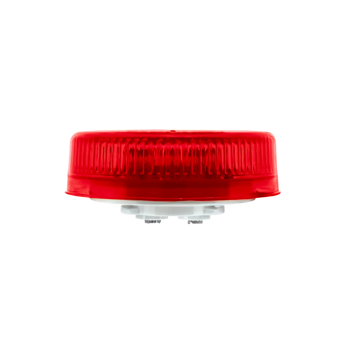8 LED 2.5" Round Reflectorize Light (Clearance/Marker) - Red LED/Red Lens (Bulk) - Thumbnail 3