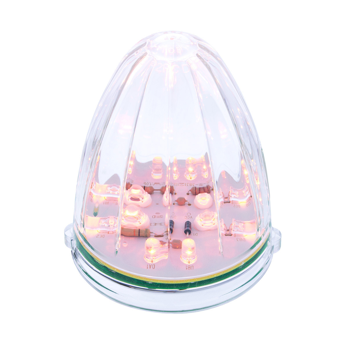 19 LED Watermelon Grakon 1000 Cab Light - Amber LED/Clear Lens - Thumbnail 9