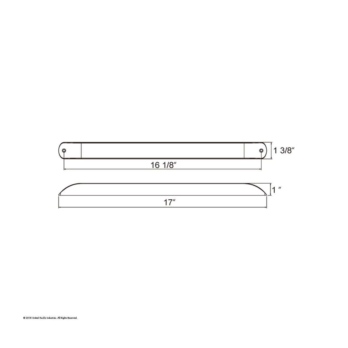 11 LED 17" Turn Signal Light Bar - Amber LED/Amber Lens (Bulk) - Thumbnail 5