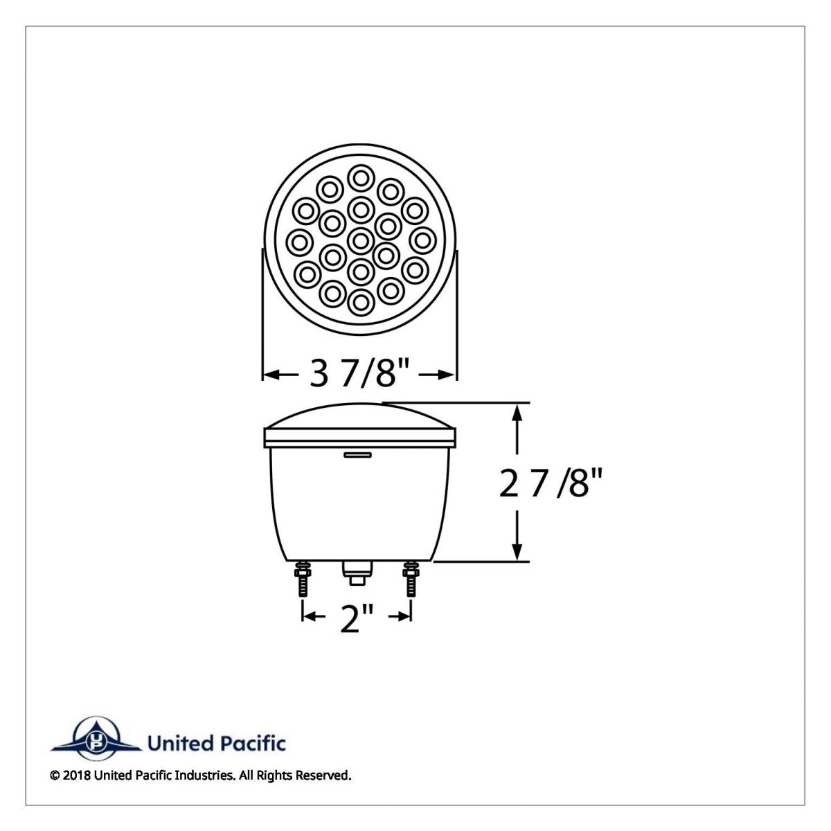 19 LED Stud Mount Light Without License Light (Stop, Turn & Tail) - Passenger (Bulk) - Thumbnail 4