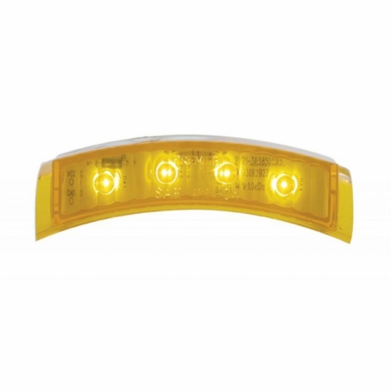 4 LED Headlight Turn Signal Light - Amber LED/Amber Lens (Bulk) - Thumbnail 2