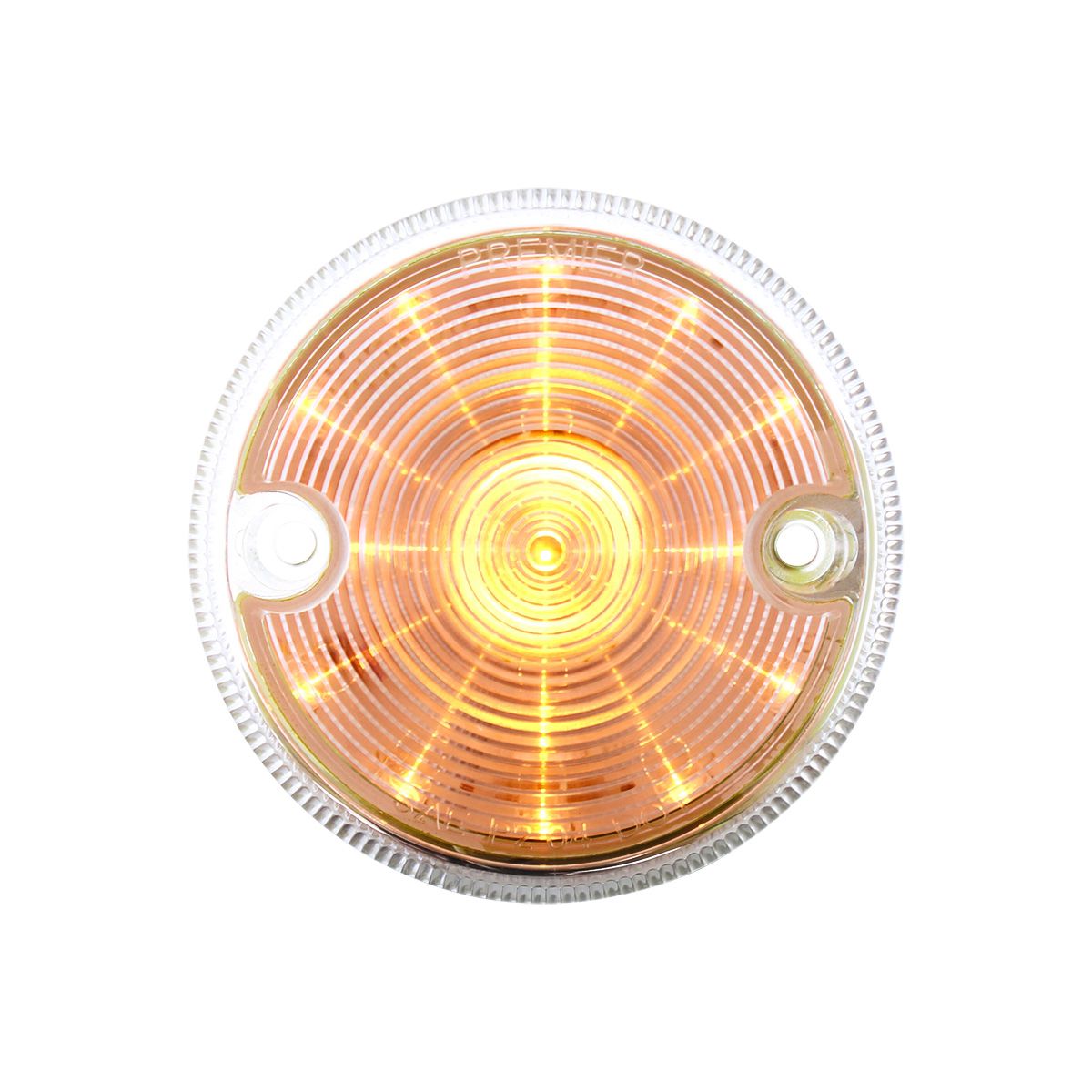 15 LED 3" Series 1 Light Only For Double Face Light Housing - Amber LED/Clear Lens