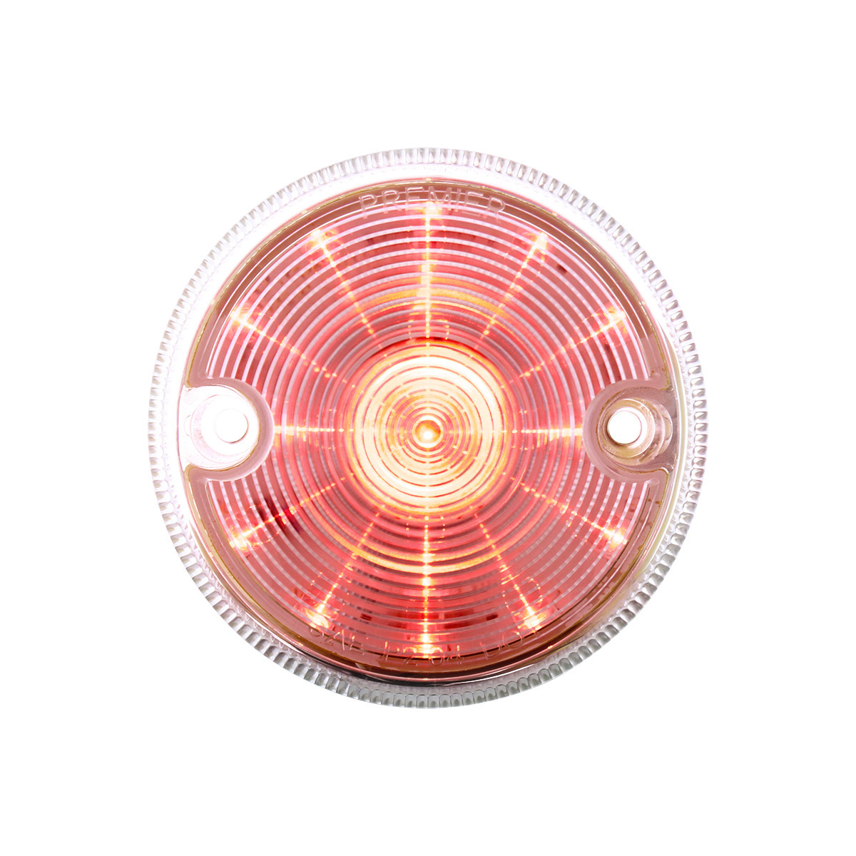 15 LED 3" Series 1 Light Only For Double Face Light Housing - Red LED/Clear Lens - Thumbnail 5