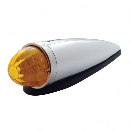 17 LED Watermelon Cab Light Kit With Die Cast Housing - Amber LED/Amber Lens - Thumbnail 2