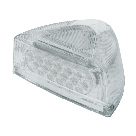 37 LED Turn Signal Light  With Clear Base For 1987-2007 Peterbilt 379/378/357 - Amber LED/Clear Lens