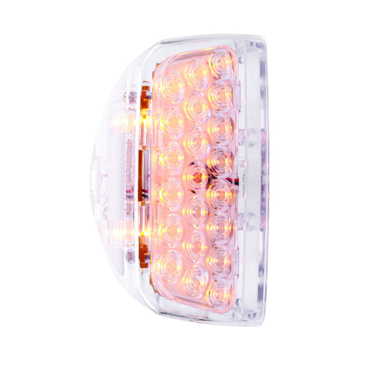31 LED Turn Signal Light For 1987-2007 Peterbilt 379/378/357  - Amber LED/Clear Lens - Thumbnail 3