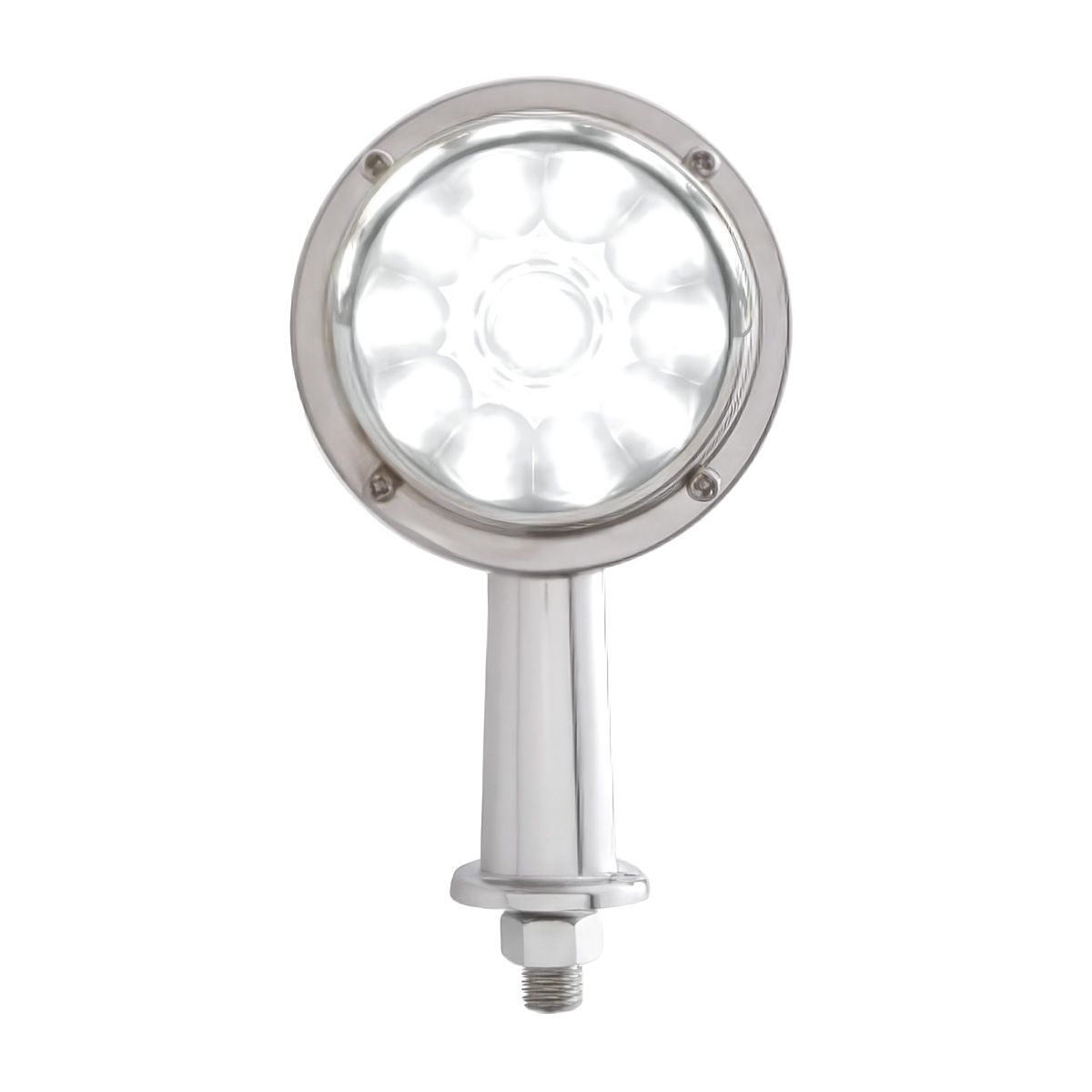 11 LED 2-1/8" Arm Watermelon Honda Light Kit With Visor - Amber LED/Clear Lens - Thumbnail 2