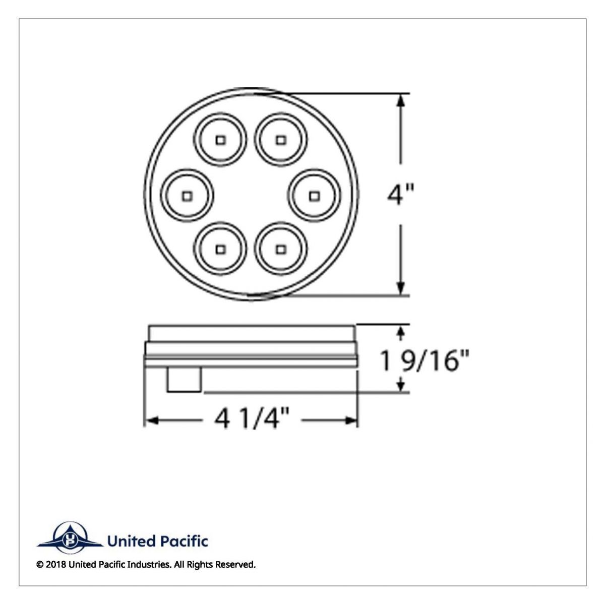 6 LED 4" Back-Up Light - Thumbnail 5