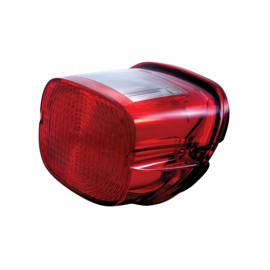 29 LED Tail Light For Harley Motorcycle With 4 LED License Light - Red LED/Red Lens - Thumbnail 4