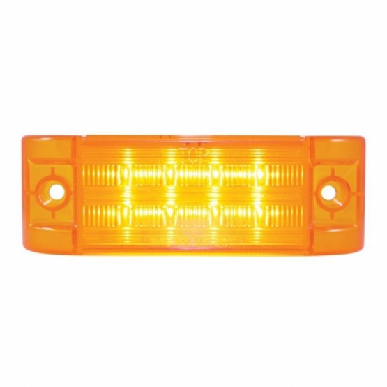 8 SMD LED Rectangular Light (Clearance/Marker) - Amber LED/Amber Lens (Bulk)