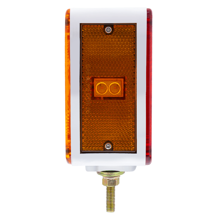 52 LED Double Stud Double Face Turn Signal Light (Passenger) - Amber & Red LED/Amber & Red Lens - Thumbnail 6