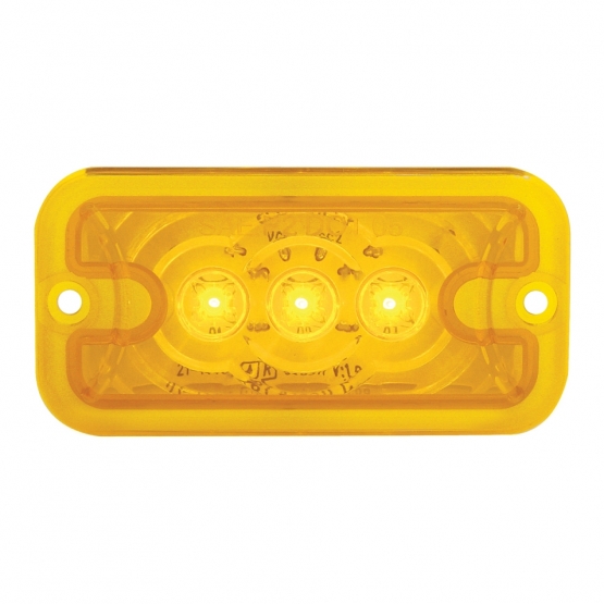 3 LED Clearance Marker Light - Amber LED/Amber Lens