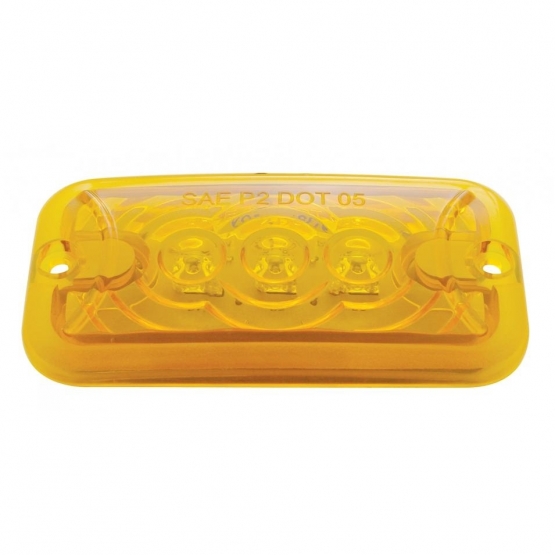 3 LED Clearance Marker Light - Amber LED/Amber Lens - Thumbnail 2