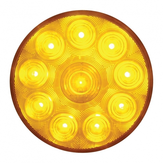 10 LED 4" Turn Signal Light - Amber LED/Amber Lens - Thumbnail 2