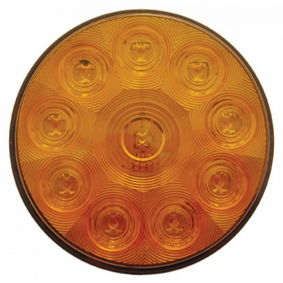 10 LED 4" Turn Signal Light - Amber LED/Amber Lens (Bulk)