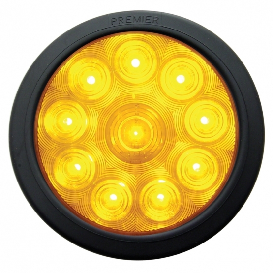 10 LED 4" Turn Signal Light Kit - Amber LED/Amber Lens