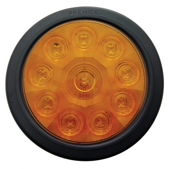 10 LED 4" Turn Signal Light Kit - Amber LED/Amber Lens - Thumbnail 2