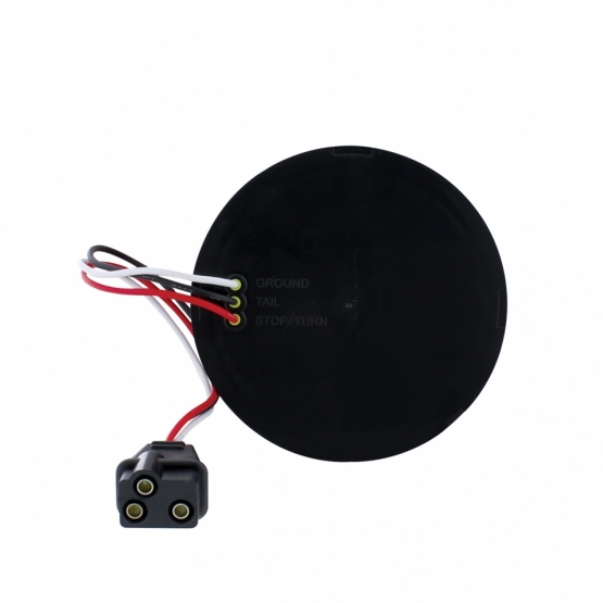 10 LED 4" Round Light (Stop, Turn & Tail) - Red LED/Clear Lens (Bulk) - Thumbnail 3