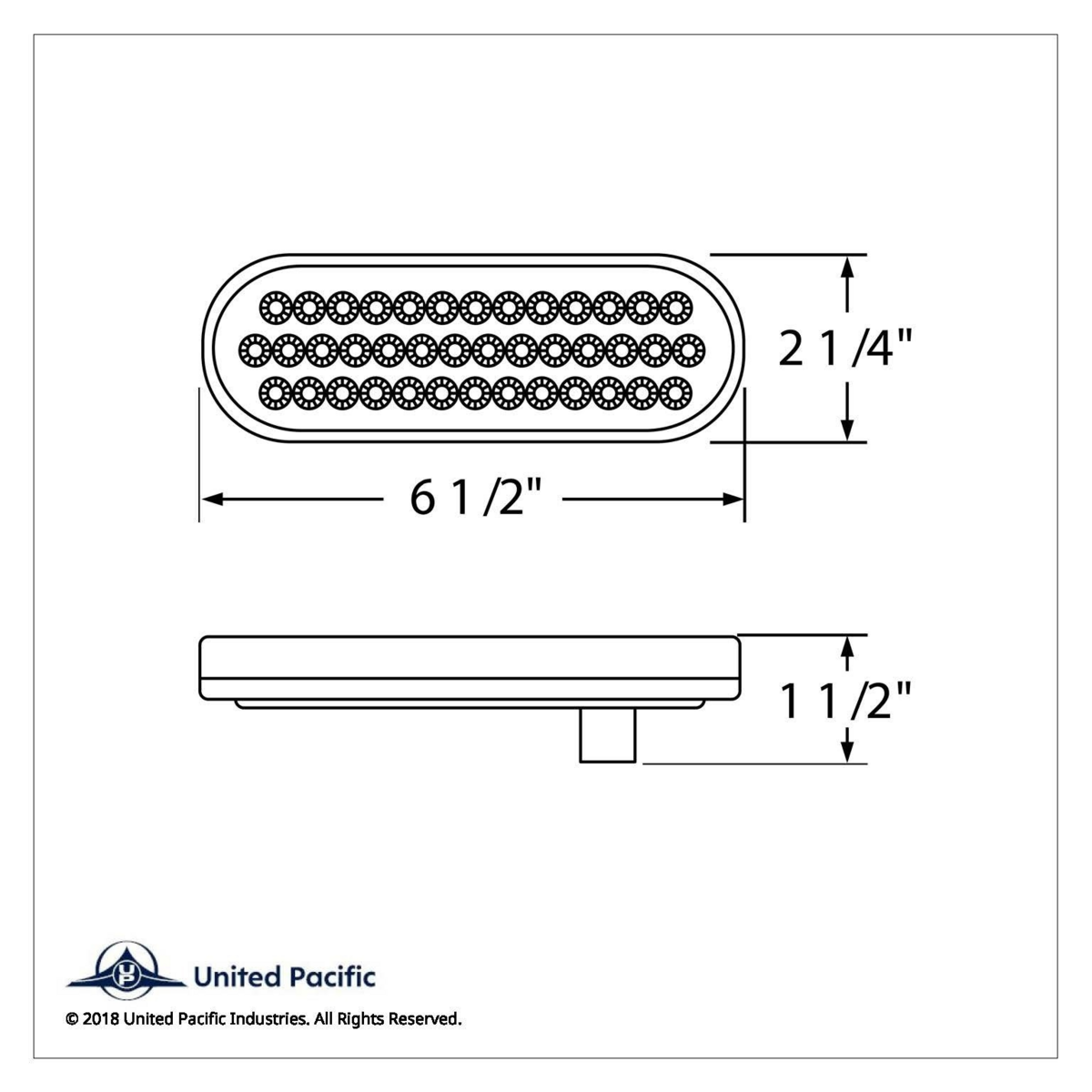 40 LED Oval Turn Signal Light - Amber LED/Amber Lens - Thumbnail 7