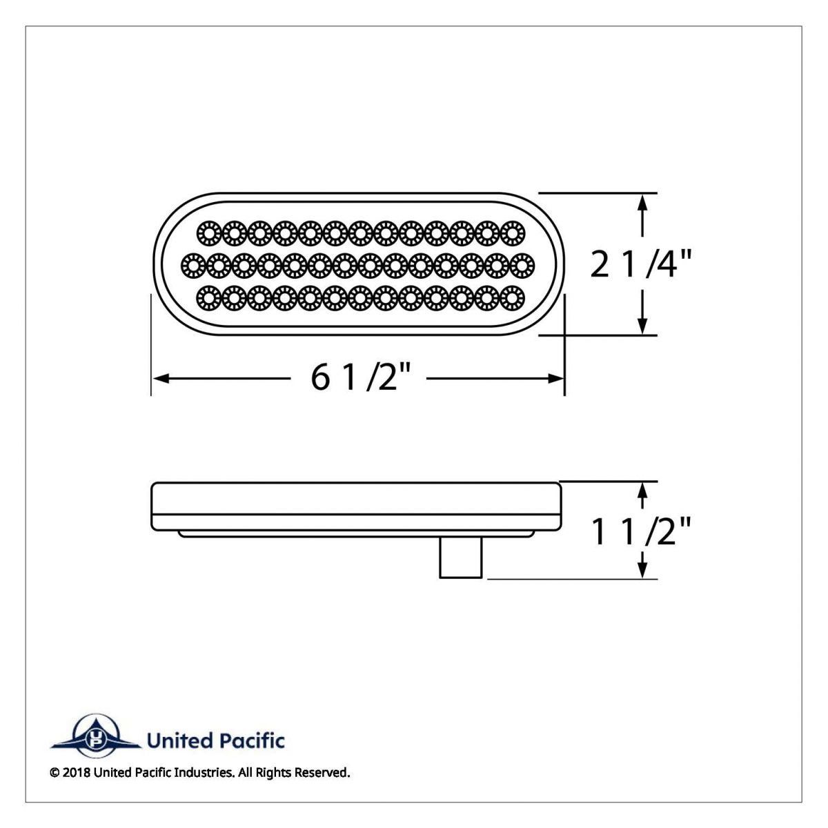 40 LED Oval Turn Signal Light - Amber LED/Amber Lens (Bulk) - Thumbnail 6
