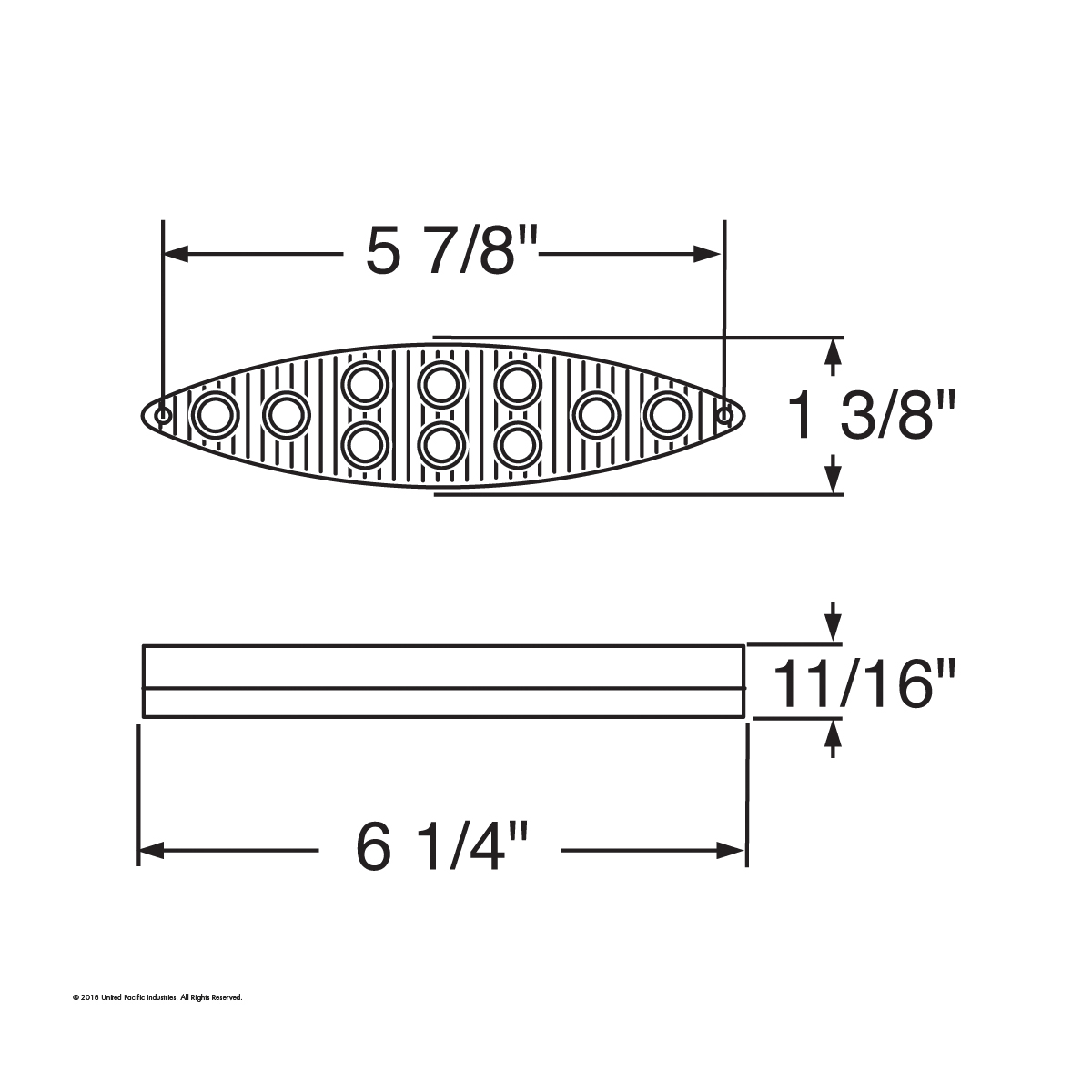 10 LED "Cat's Eye" Light (Stop, Turn & Tail) - Red LED/Red Lens - Thumbnail 5