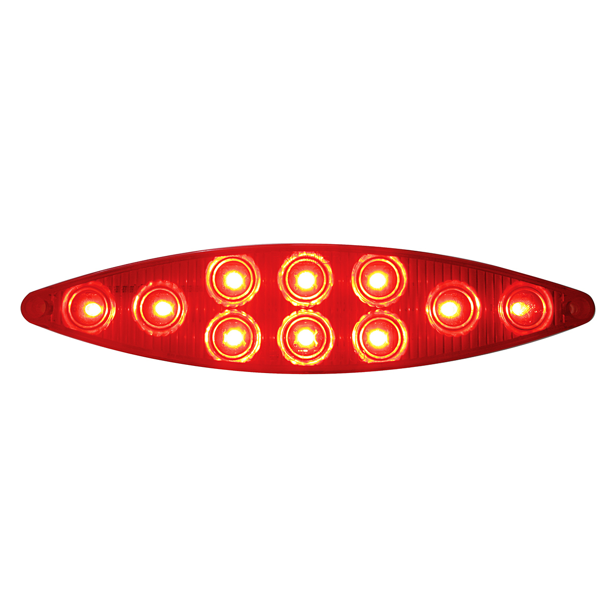 10 LED "Cat's Eye" Light (Stop, Turn & Tail) - Red LED/Red Lens - Thumbnail 6