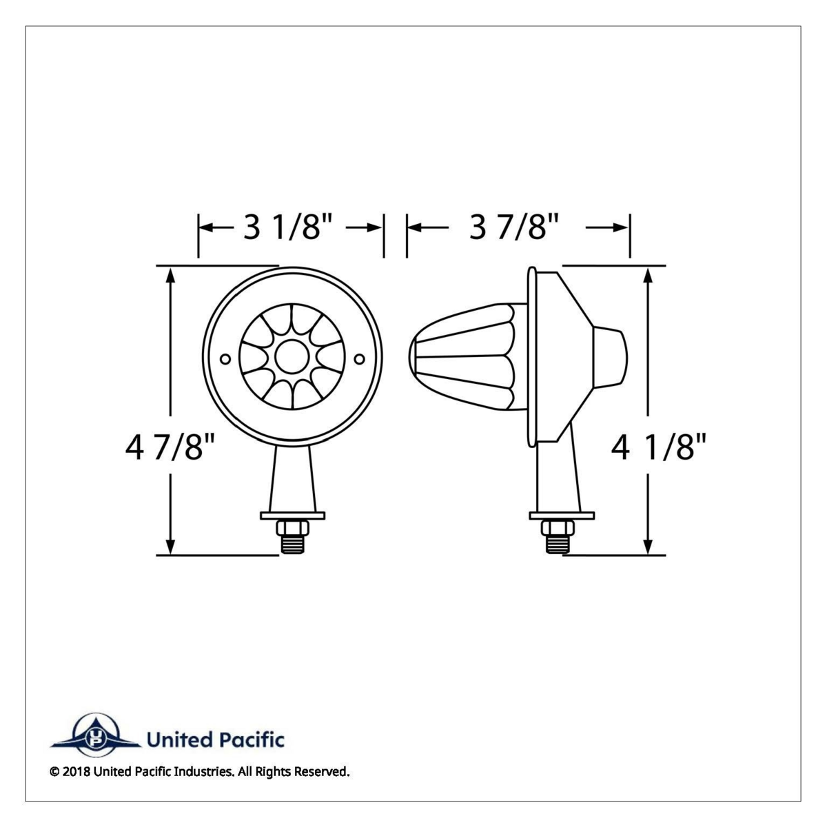 13 LED 1-1/8" Arm Watermelon Honda Light Kit - Amber LED/Amber Lens - Thumbnail 5