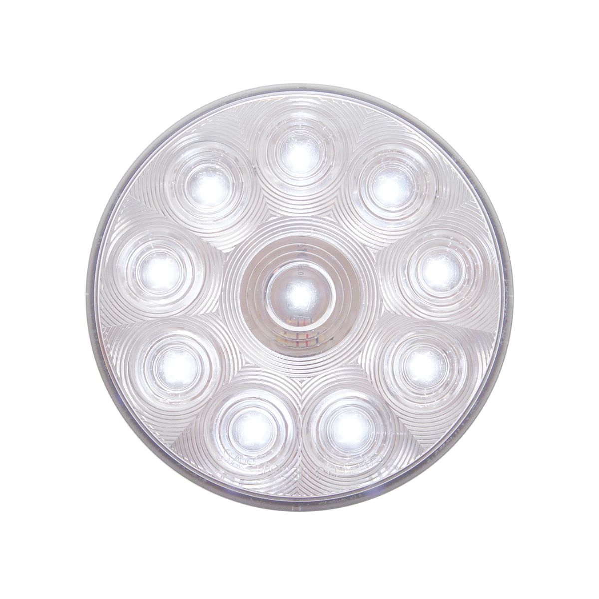 10 LED 4" Auxiliary/Utility Light - White LED/Clear Lens (Bulk)