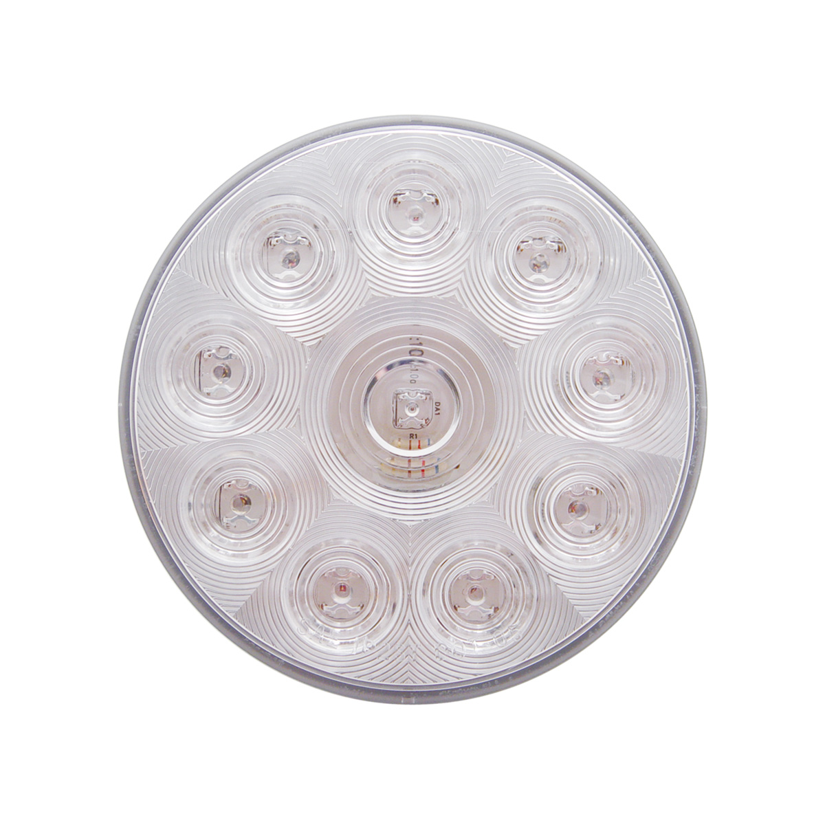 10 LED 4" Auxiliary/Utility Light - White LED/Clear Lens (Bulk) - Thumbnail 2