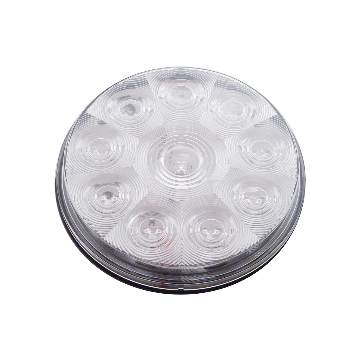 10 LED 4" Auxiliary/Utility Light - White LED/Clear Lens (Bulk) - Thumbnail 3