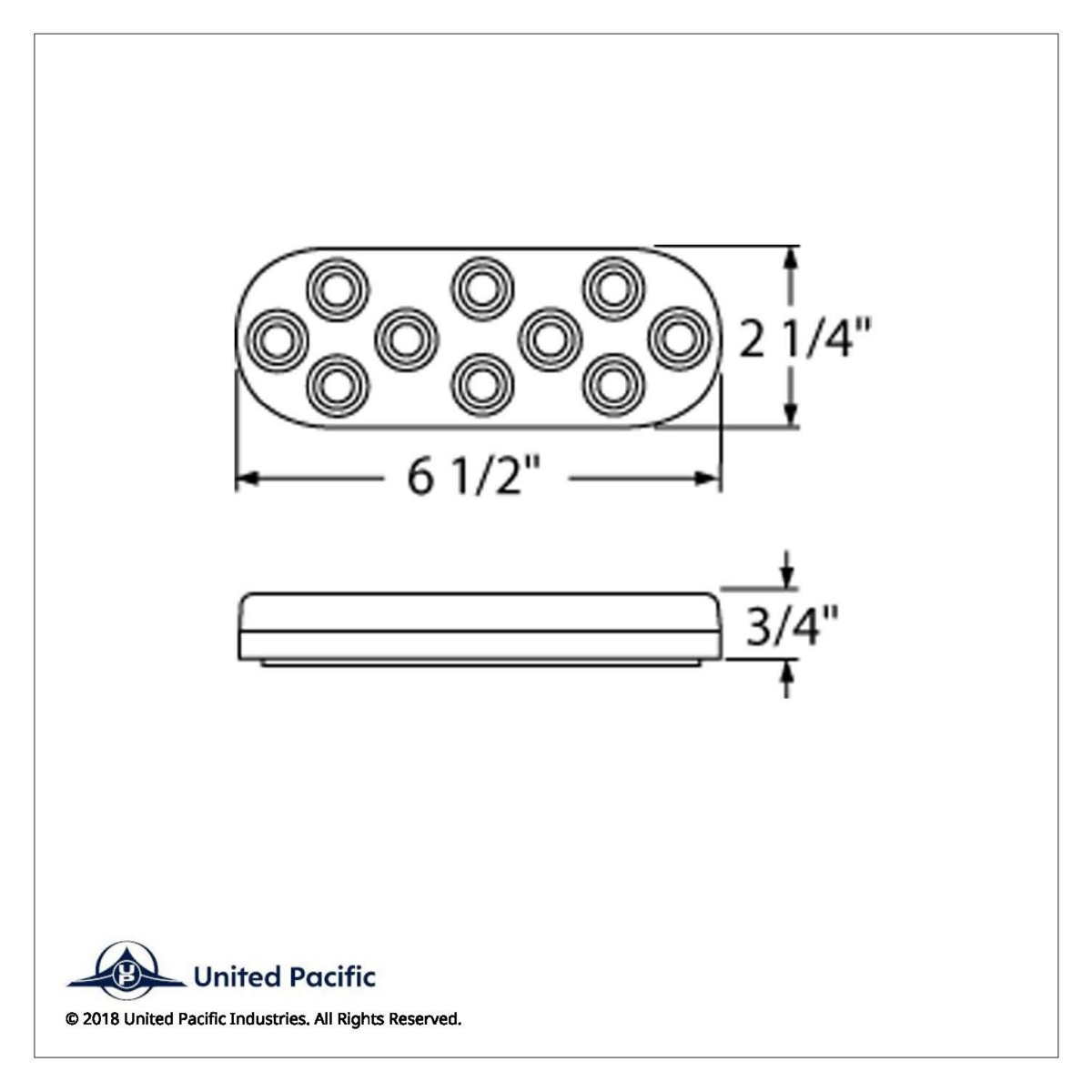 10 LED 6" Oval Auxiliary/Utility Light - White LED/Clear Lens - Thumbnail 5