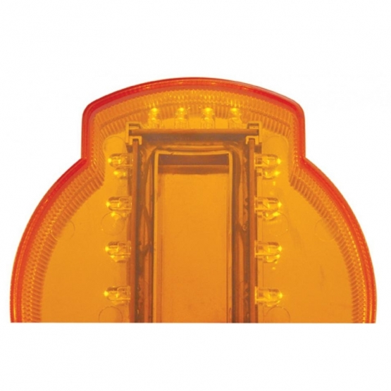 32 LED Backlit Emblem Light For Kenworth - Amber LED/Amber Lens - Thumbnail 3
